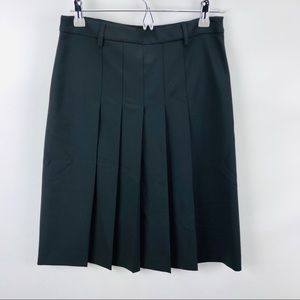 Theory classic black pleaded pencil skirt size 0
